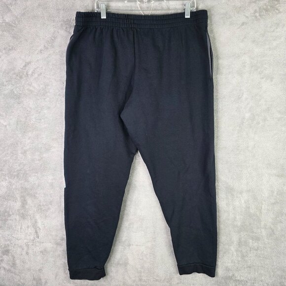 Mens Jerzees NuBlend Black Sweatpants Broken Arrow Cotton Blend Drawstring XL - Picture 4 of 9